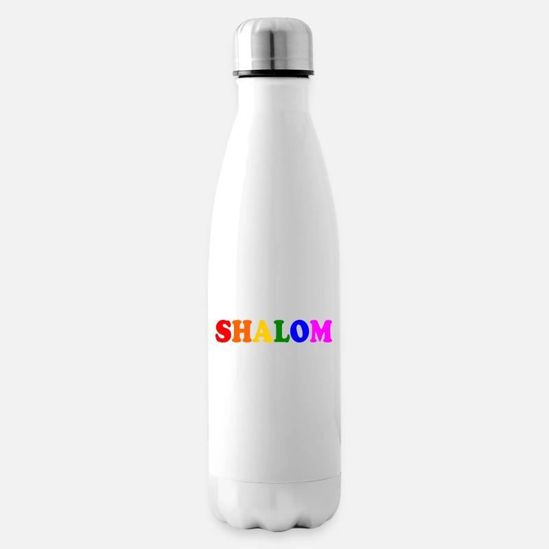 Shalom - Isolierflasche - Weiß