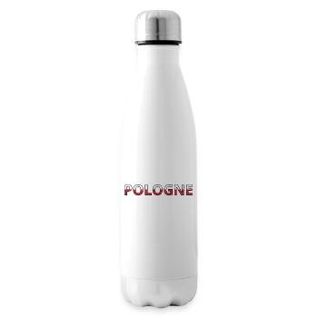 Flag of Poland - Insulated Water Bottle - white - Right
