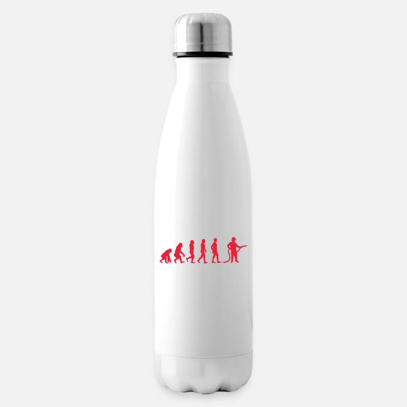 Evolution Feuerwehrmann rot - Isolierflasche - Weiß