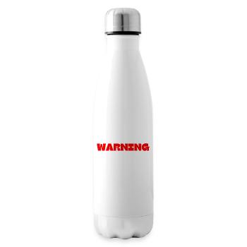 WARNING - Insulated Water Bottle - white - Right