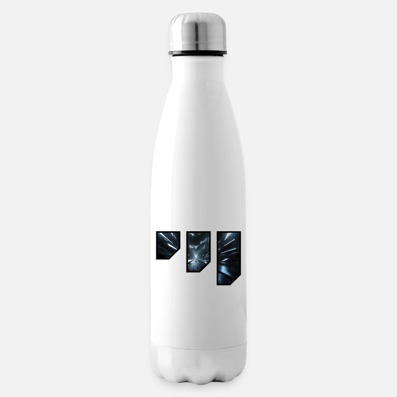 Futuristisches Sci-Fi-Korridor-Design - Isolierflasche - Weiß