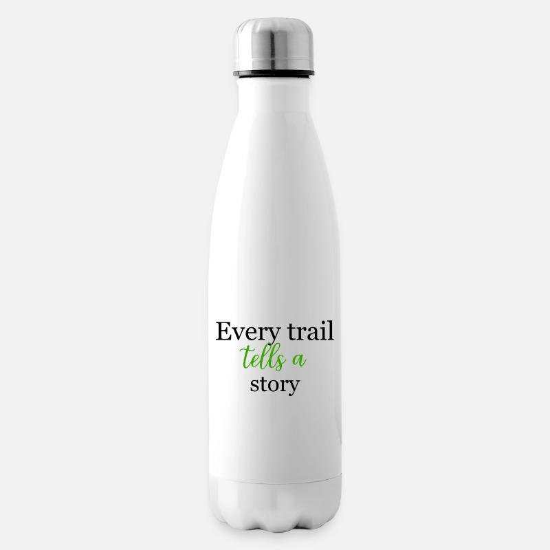 Un scénario vert inspirant que chaque sentier raconteDesign - Bouteille isotherme - blanc