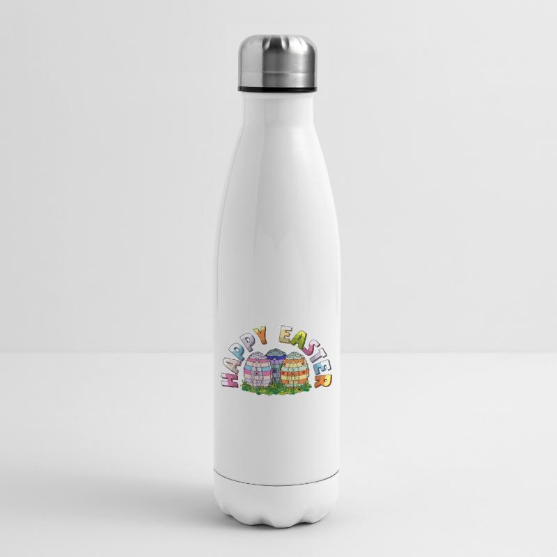 Happy Easter Brick Builder Easter Eggs Bricks Insulated Water Bottle