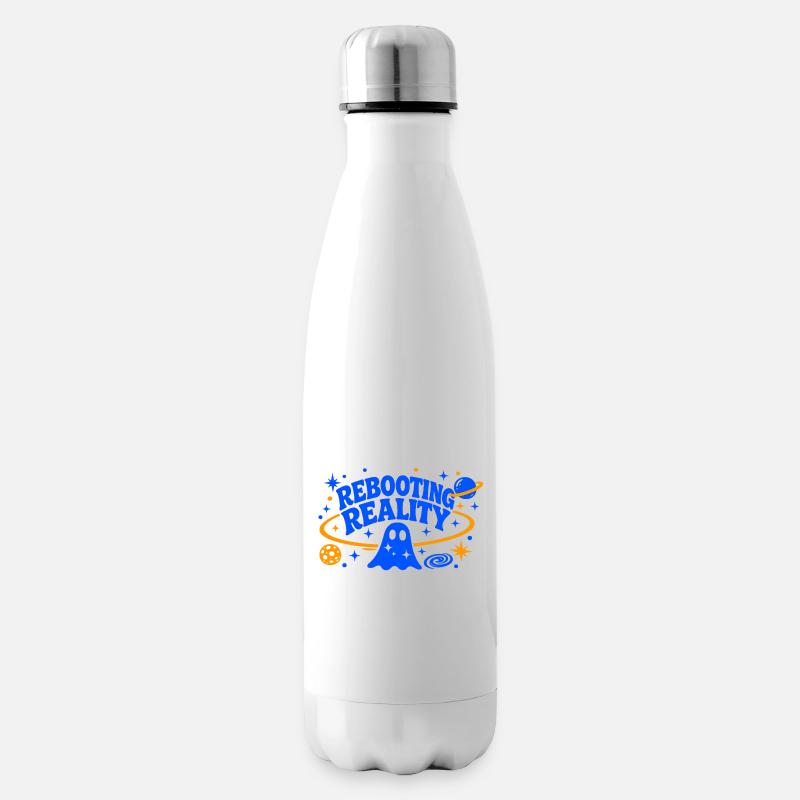 REBOOTING REALITY - Insulated Water Bottle - white