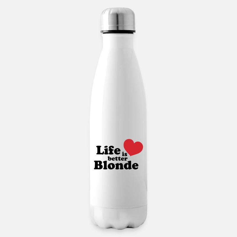 Blonde Life - Isolierflasche - Weiß