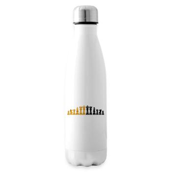 Chess pieces - Insulated Water Bottle - white - Right