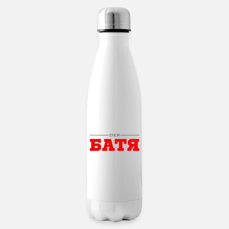 Der Батя Geschenk Vater Papa Vatertag - Isolierflasche - Weiß