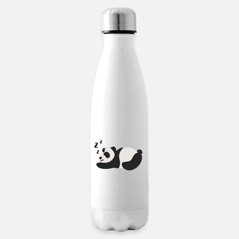 Panda Pandabär - Isolierflasche - Weiß