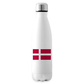 Dänemark Fahne Dänische Flagge Danmark Denmark - Isolierflasche - Weiß - Rechts