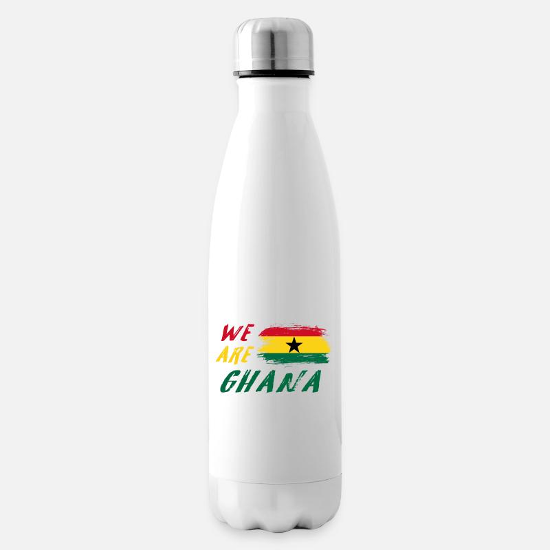 Wir sind Ghana Flaggen Design - Isolierflasche - Weiß