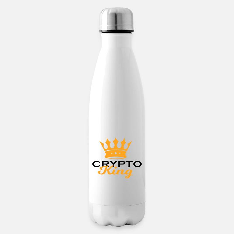 Crypto Bitcoin Trading - Isolierflasche - Weiß
