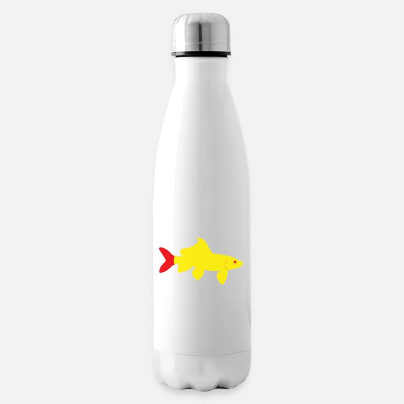 Epalzeorhynchos bicolor rouge et jaune - Bouteille isotherme - blanc