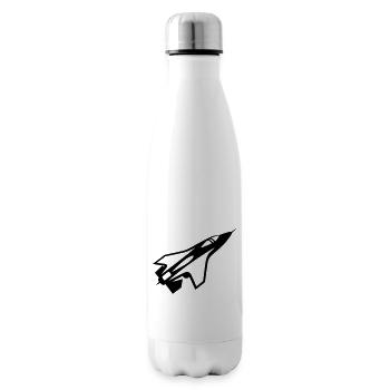 Avion de chasse - Bouteille isotherme - blanc - Droite