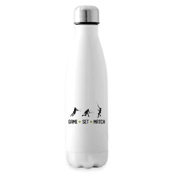 Tennis - Game Set Match - Insulated Water Bottle - white - Right