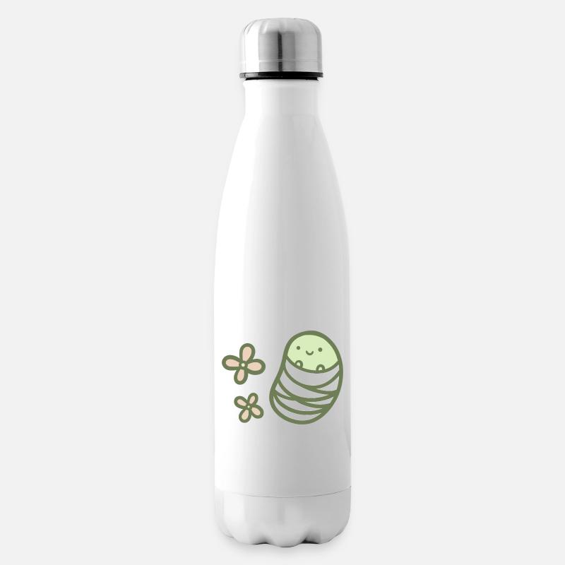 Haricot sucré - Printemps - Bouteille isotherme - blanc