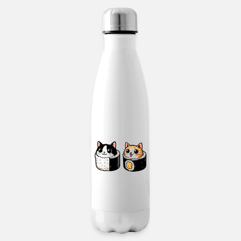 Neko Maki Mix: Die Sushi-Katze - Isolierflasche - Weiß