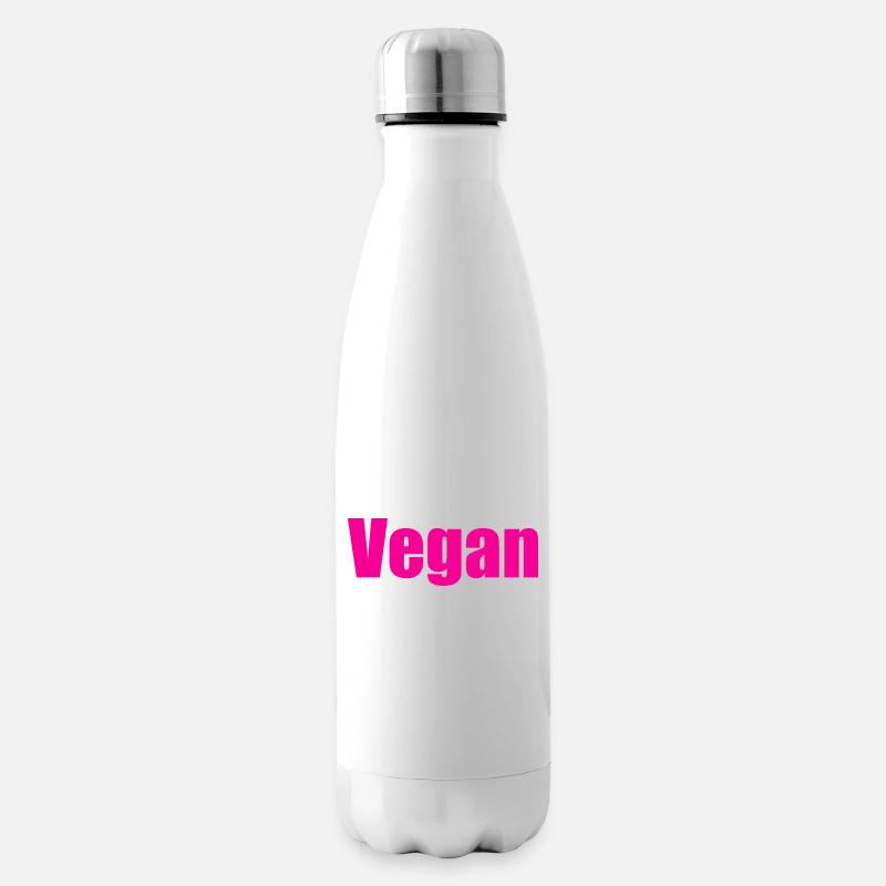 Vegan - Isolierflasche - Weiß