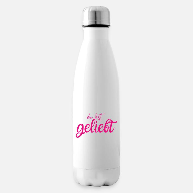 Du bist geliebt - Isolierflasche - Weiß
