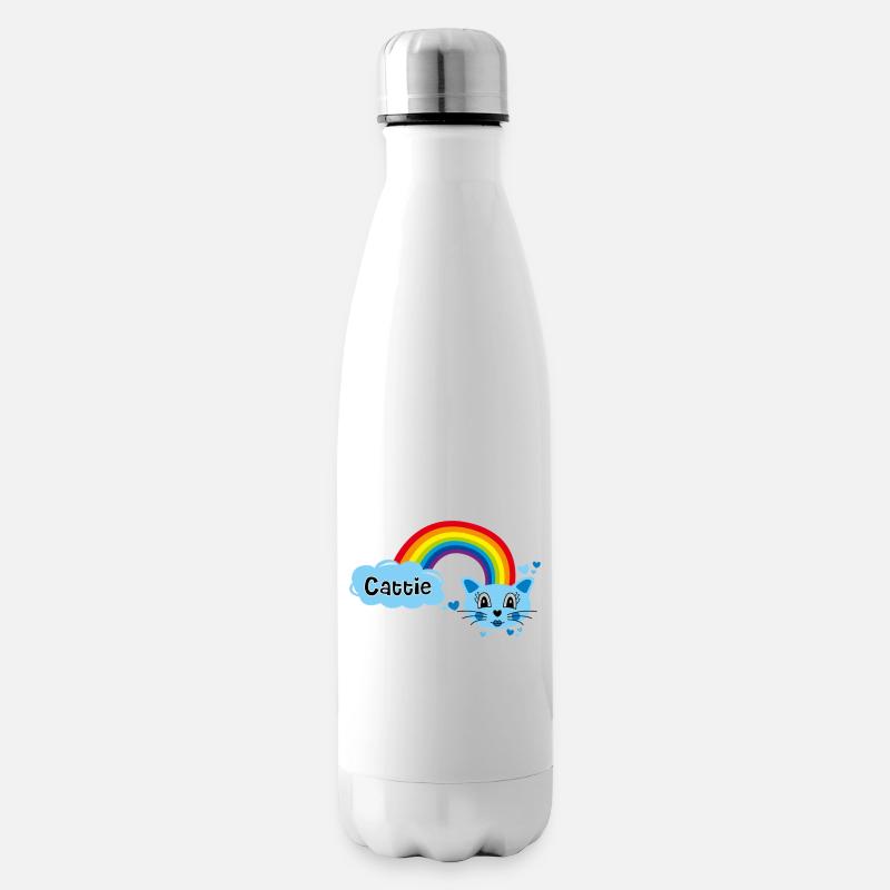 Cattie süß von Helfspawn - Isolierflasche - Weiß