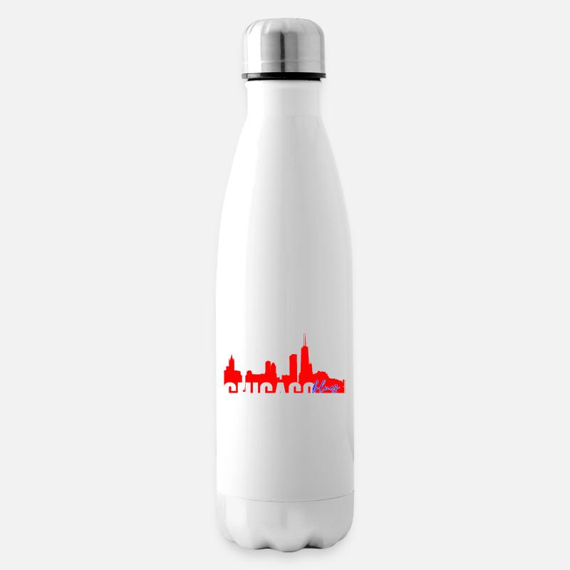 Chicago Blues - Bouteille isotherme - blanc