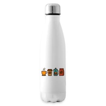 Kaffee Liebhaber Design – Perfekt für Kaffeefans - Isolierflasche - Weiß - Rechts