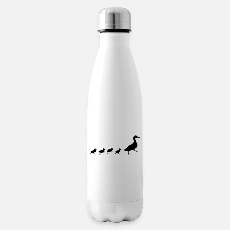 Duck and 4 chicks (super cheap!) - Bouteille isotherme - blanc