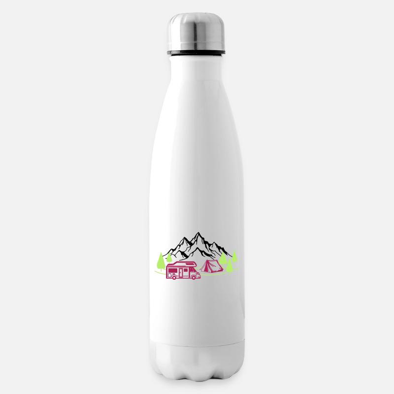 Vacances à la montagne - Bouteille isotherme - blanc