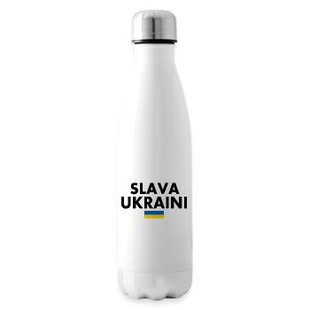 Slava ukraini - Insulated Water Bottle - white - Right