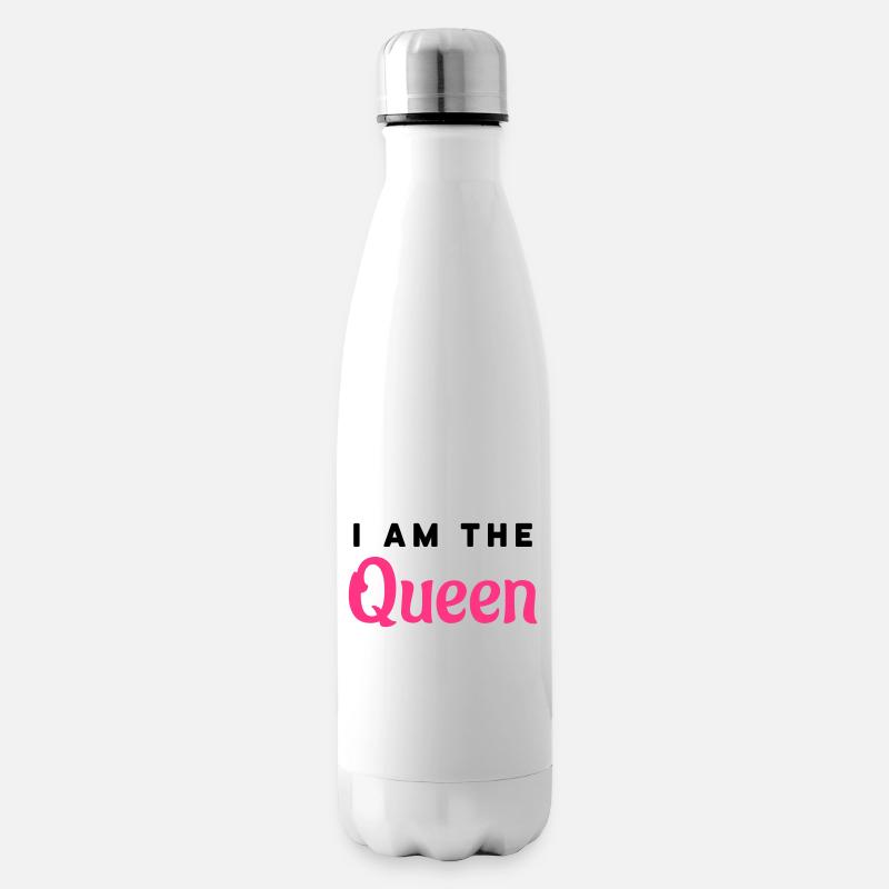 I am the Queen - Insulated Water Bottle - white
