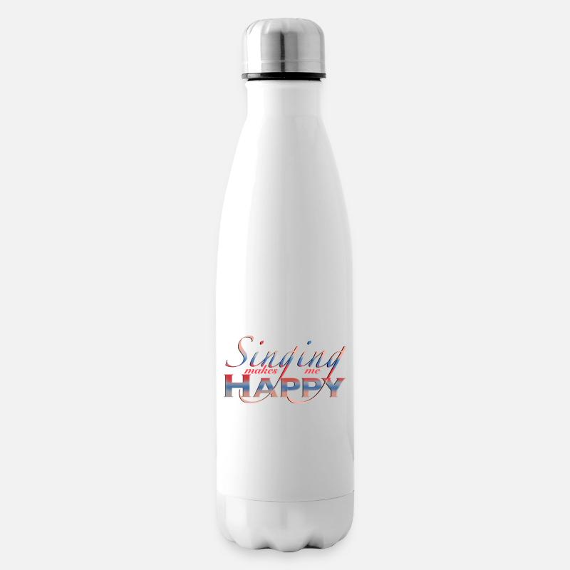 Singen spruch singer - Insulated Water Bottle - white