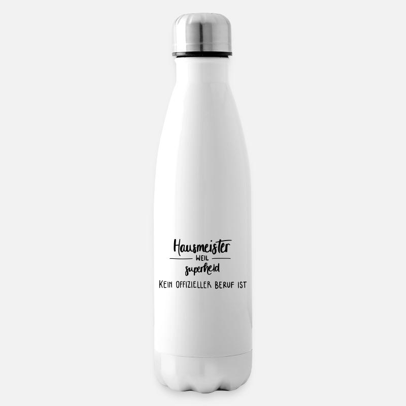 Hausmeister - Superheld! - Isolierflasche - Weiß
