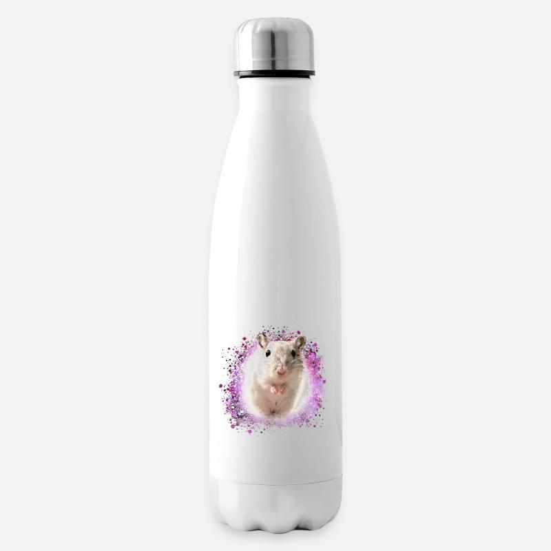 Springmaus,maus,graffiti,malerei,spitzmaus - Isolierflasche - Weiß
