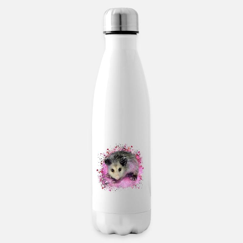 opossum,maus,nagetier,graffiti - Isolierflasche - Weiß