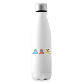 Teddy Bear - Insulated Water Bottle - white - Right