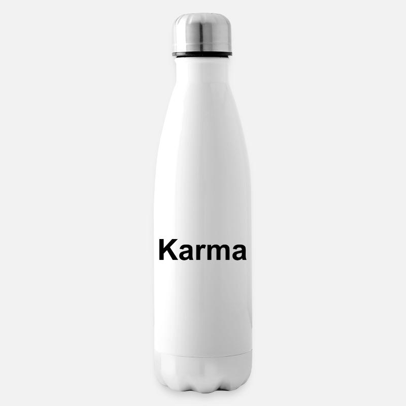 Karma Schwarz - Isolierflasche - Weiß