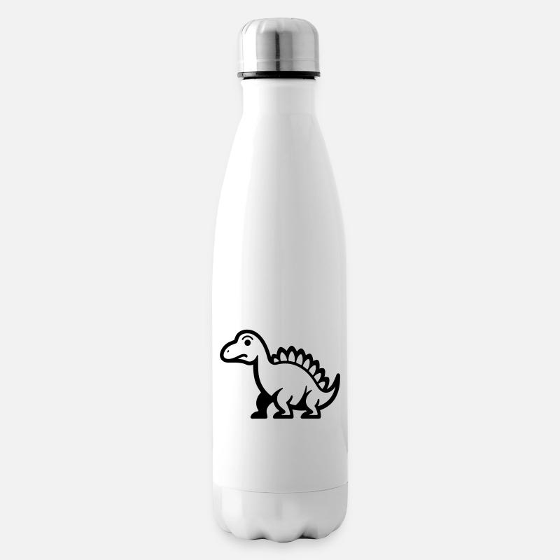 Dinosaur - Insulated Water Bottle - white