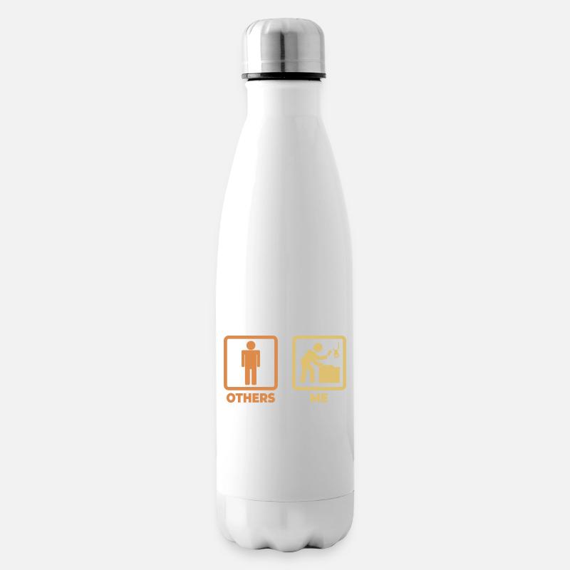 Fleischer Strichmännchen - Isolierflasche - Weiß