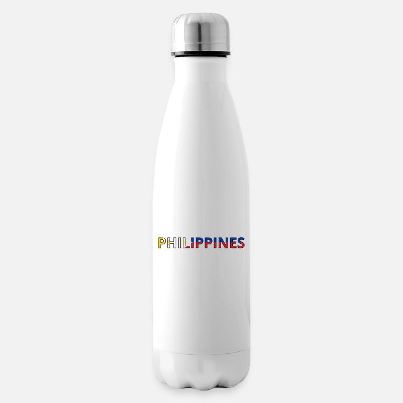 Flagge der Philippinen - Isolierflasche - Weiß