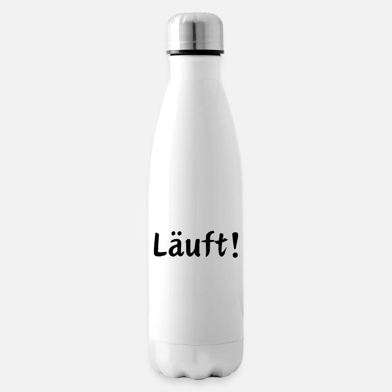 Läuft! - Isolierflasche - Weiß