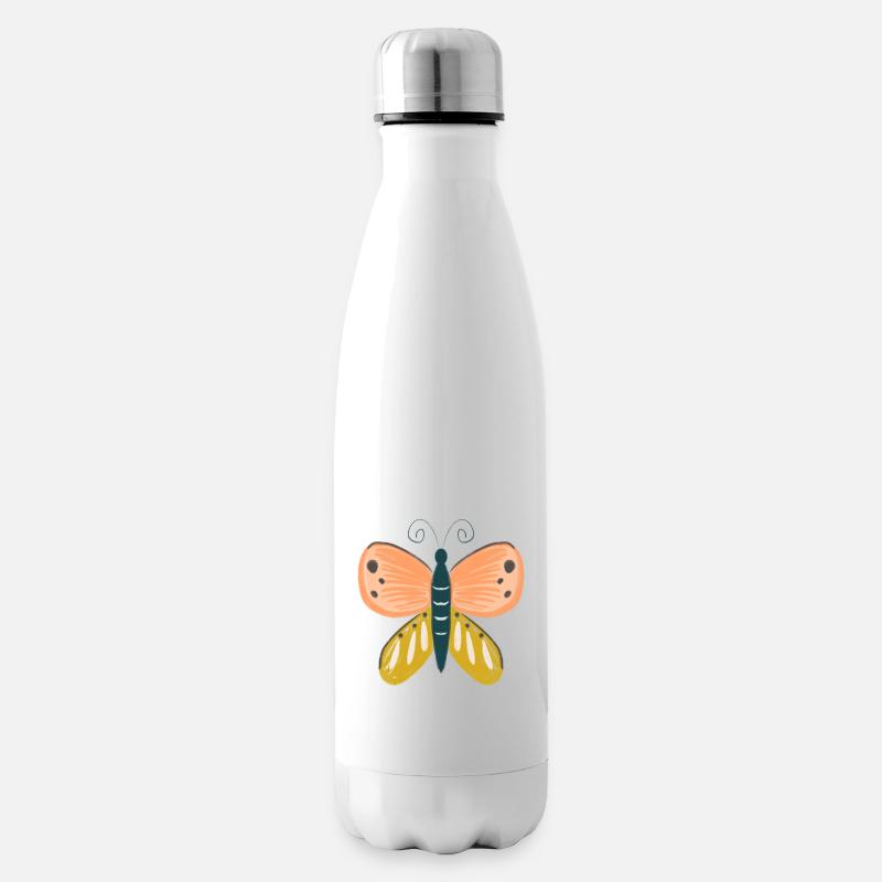 Papillon - Bouteille isotherme - blanc