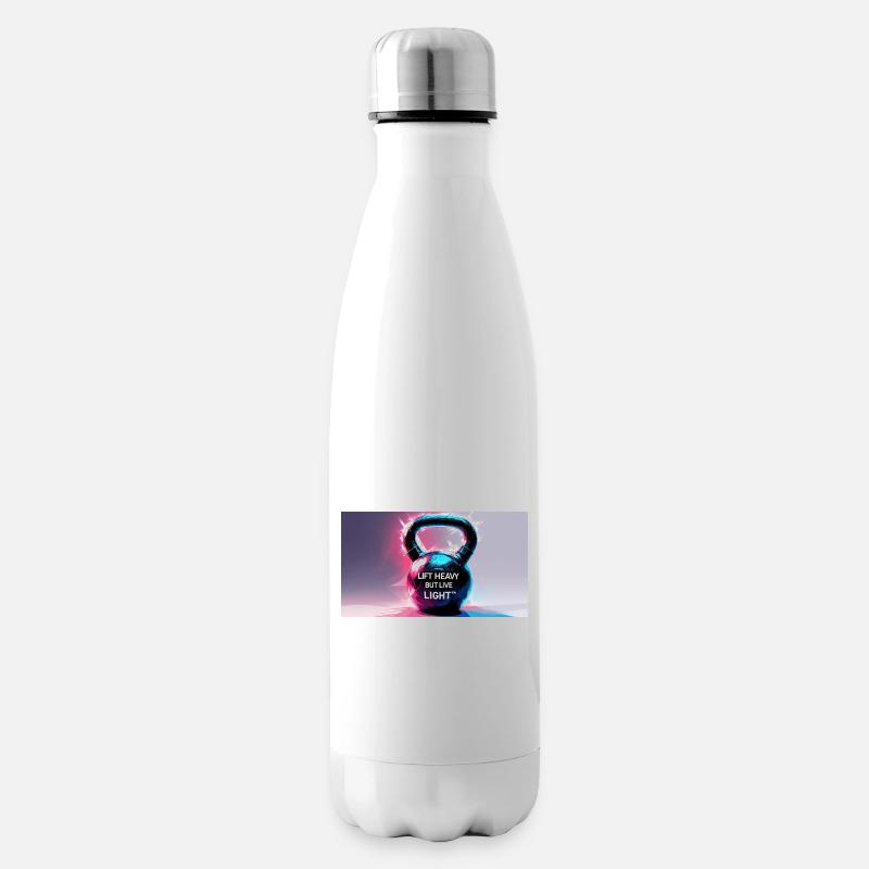 Kettelball mit Motivationsspruch - Isolierflasche - Weiß