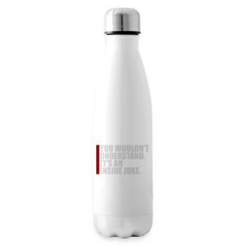 You Wouldn't Understand It's An Inside Joke Spruch - Isolierflasche - Weiß - Rechts