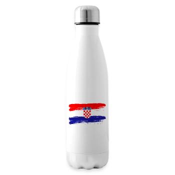 Croatian Flag Football Fan Sports Heritage - Isolierflasche - Weiß - Rechts