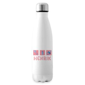 Cadeau pour Henrik - Bouteille isotherme - blanc - Droite