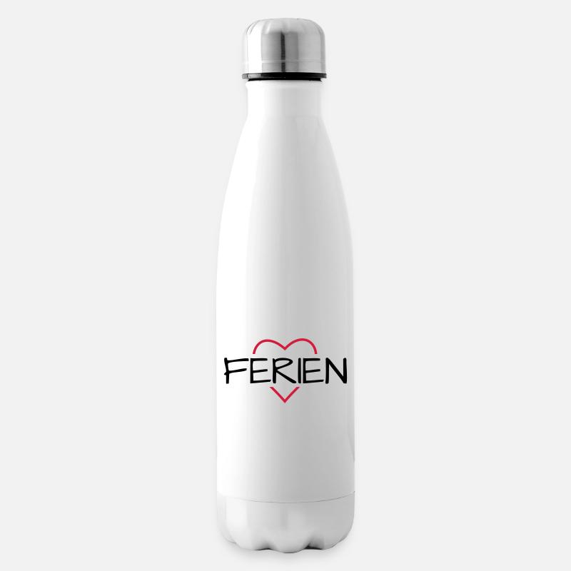 Ferien - Isolierflasche - Weiß