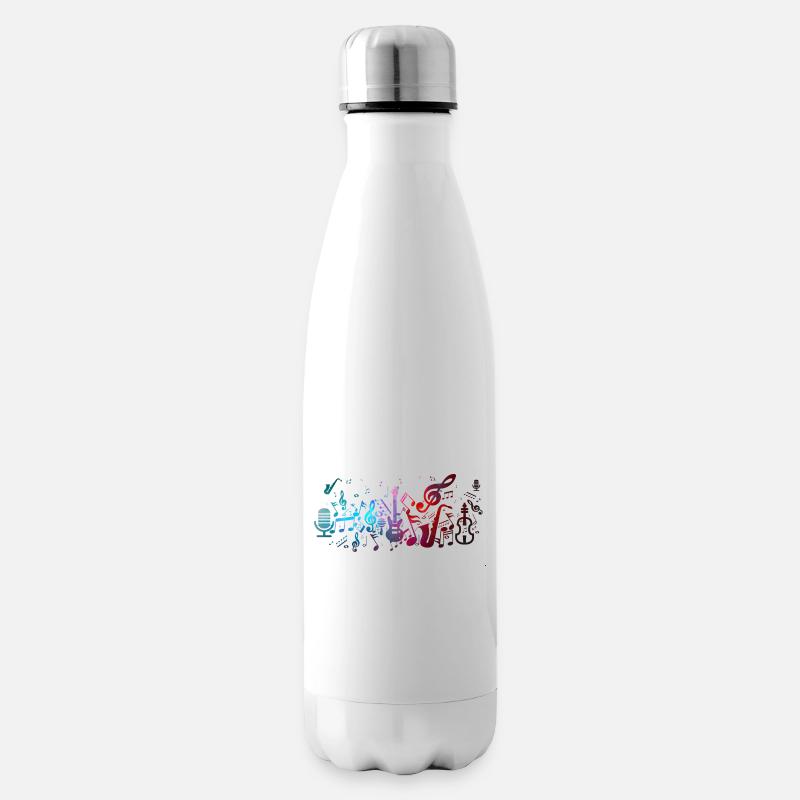 Musik - Isolierflasche - Weiß