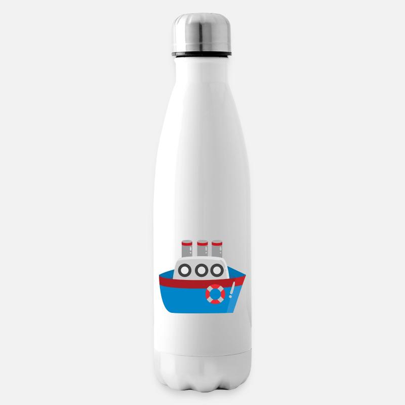 Schiff - Isolierflasche - Weiß