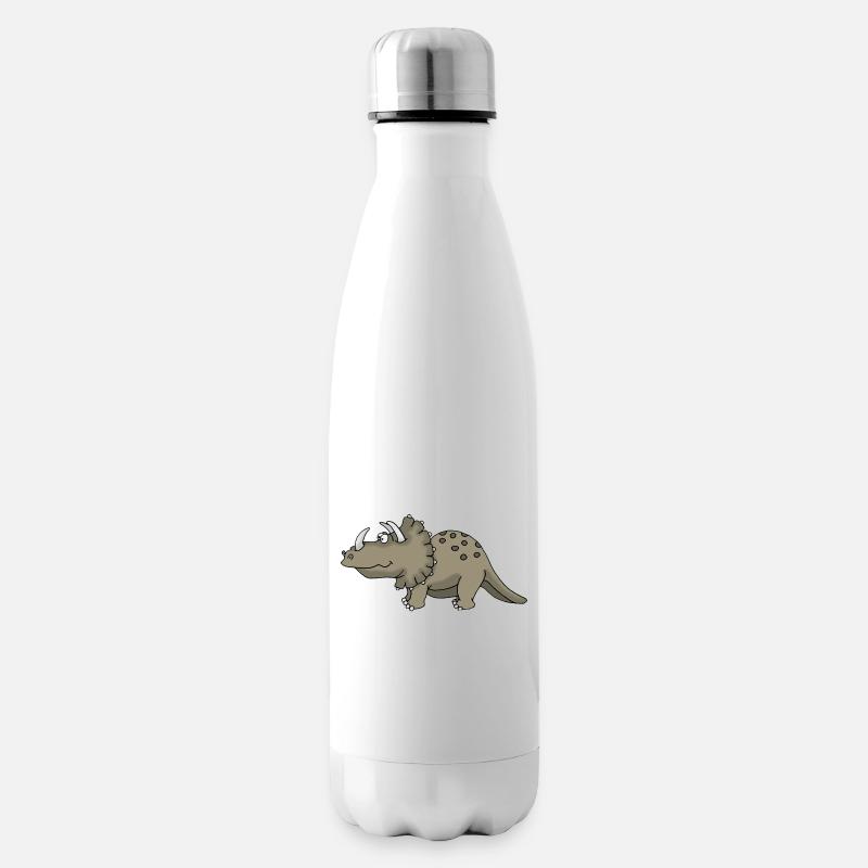 Dino 10 - Isolierflasche - Weiß