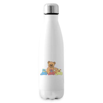 Nounours en peluche - Bouteille isotherme - blanc - Droite