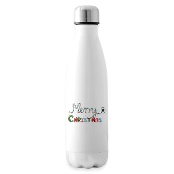 Christmas tree lights - Insulated Water Bottle - white - Right